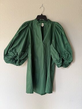 Pomander Place 100% Cotton Green Dress